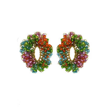 Brinco Oval Fru-Fru Confetti Collection