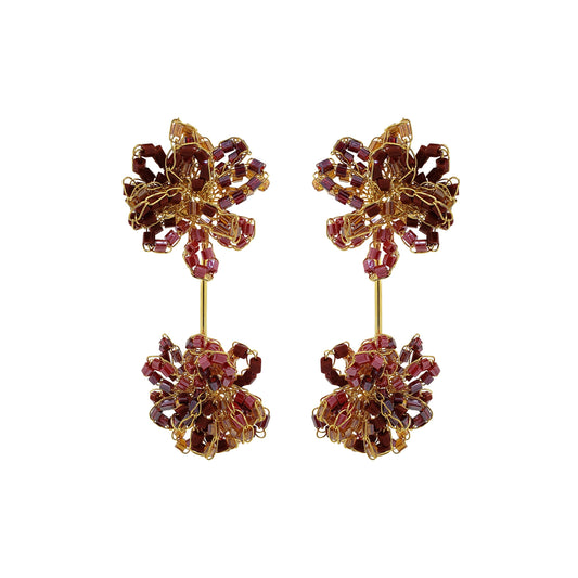 Brinco de Crochê Agatha Vermelho