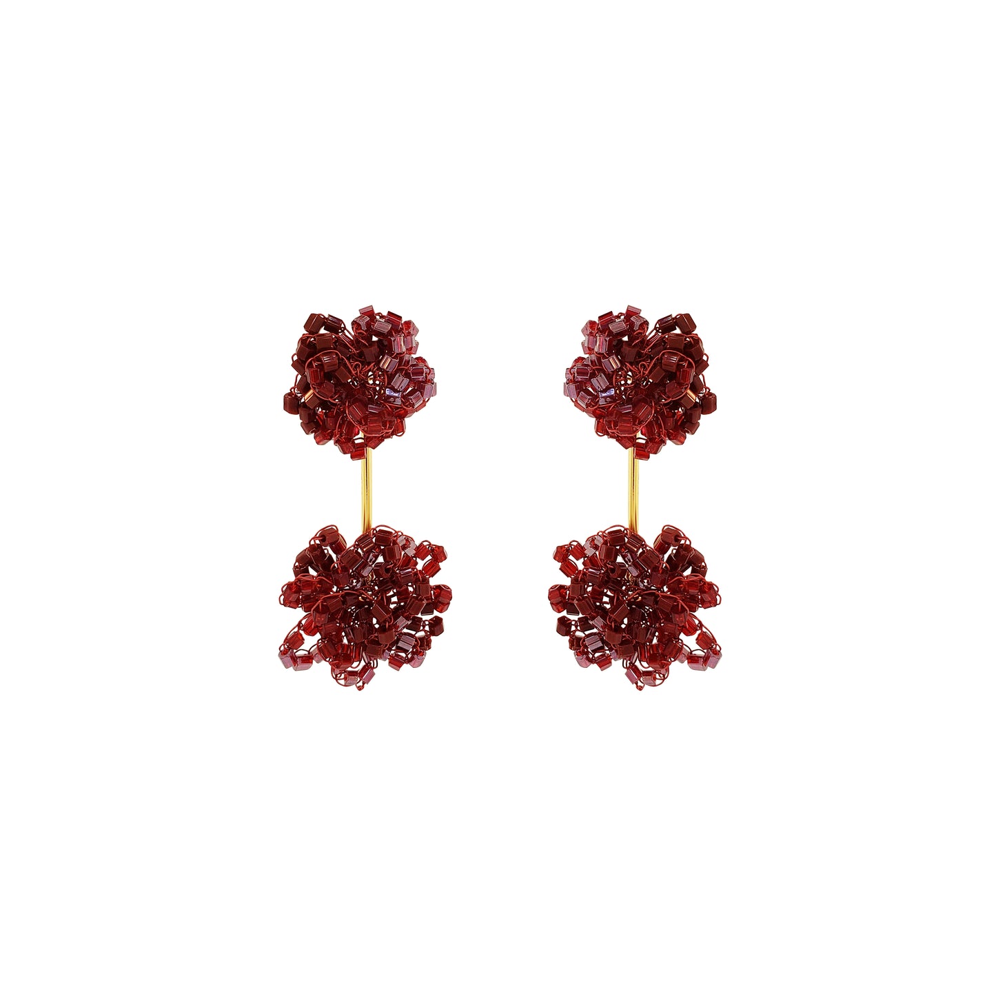 Brinco de Crochê Agatha Infiinite Love - Burgundy