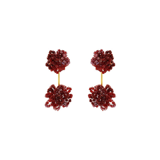 Brinco de Crochê Agatha Infiinite Love - Burgundy