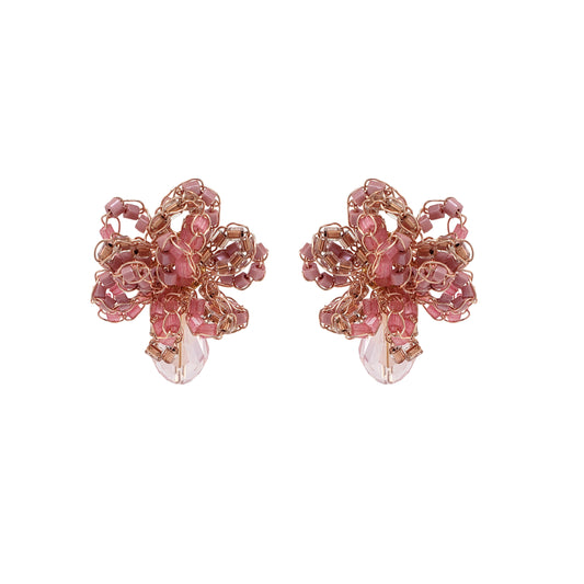 Brinco Drizzle Mini Posts Rosa Essence