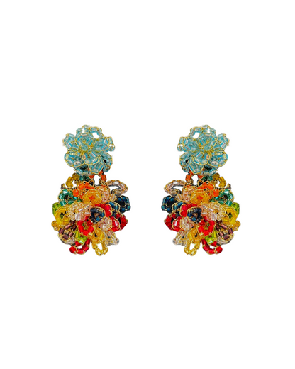 Brinco de Crochê Agnes Colorido