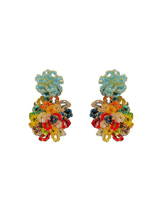 Brinco de Crochê Agnes Colorido