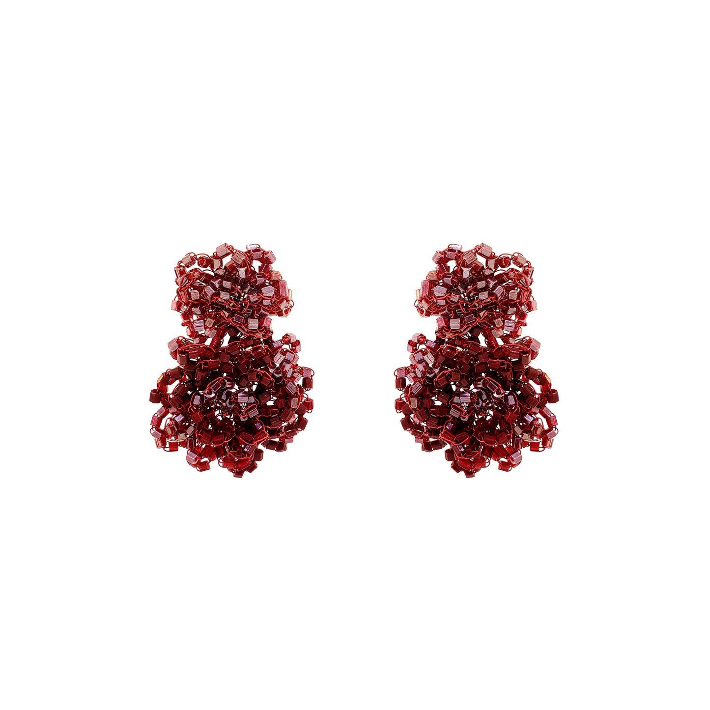 Brinco de Crochê Agnes Infinite Love - Burgundy
