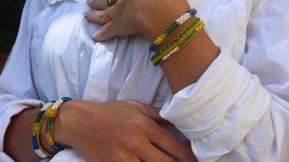 Bracelete de Crochê Hoop Edição Copa