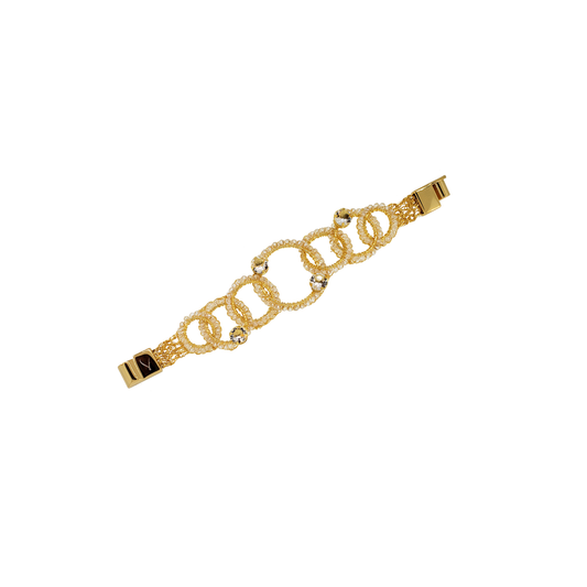 Bracelete Prisma Argolas Vazadas Cristal