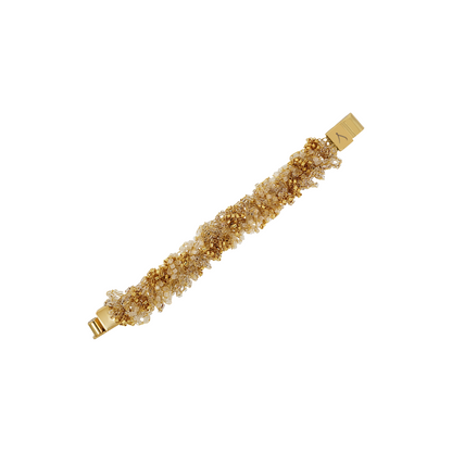 Bracelete de Crochê Fru-fru Branco Mystic Forest