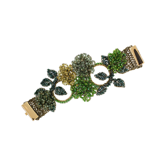 Bracelete de Crochê Jequitibá Verde Mistic Forest