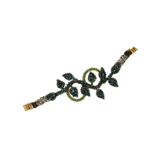 Bracelete de Crochê Zollernia Verde Mistic Forest