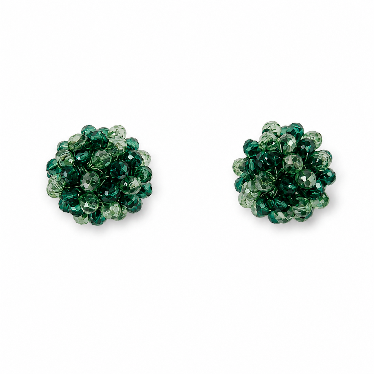 Brinco de Crochê Dome Post Mix Green