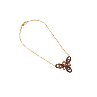 Colar de Crochê Vinhático Laranja Mistic Forest
