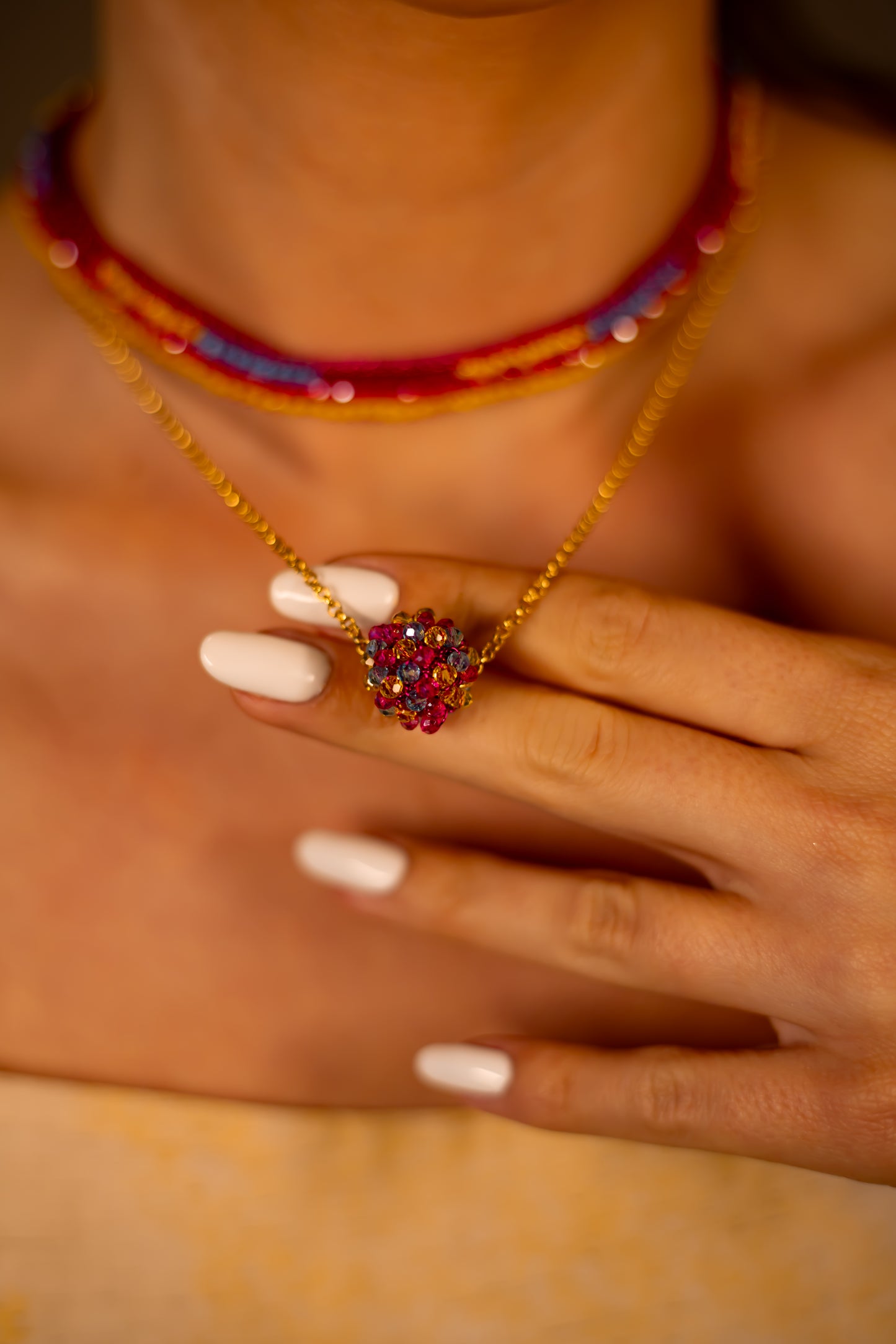 Colar de Crochê Maya Eletric Warmth Mix