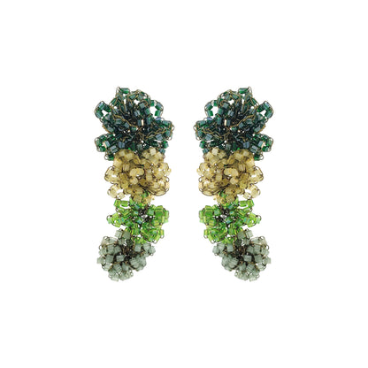 Brinco de Crochê Earcuff Verde Mystic Forest