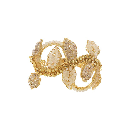 Bracelete de Crochê Zollernia Branco Mystic Forest