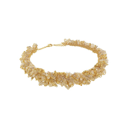 Colar de Crochê Fru-fru Branco Mystic Forest