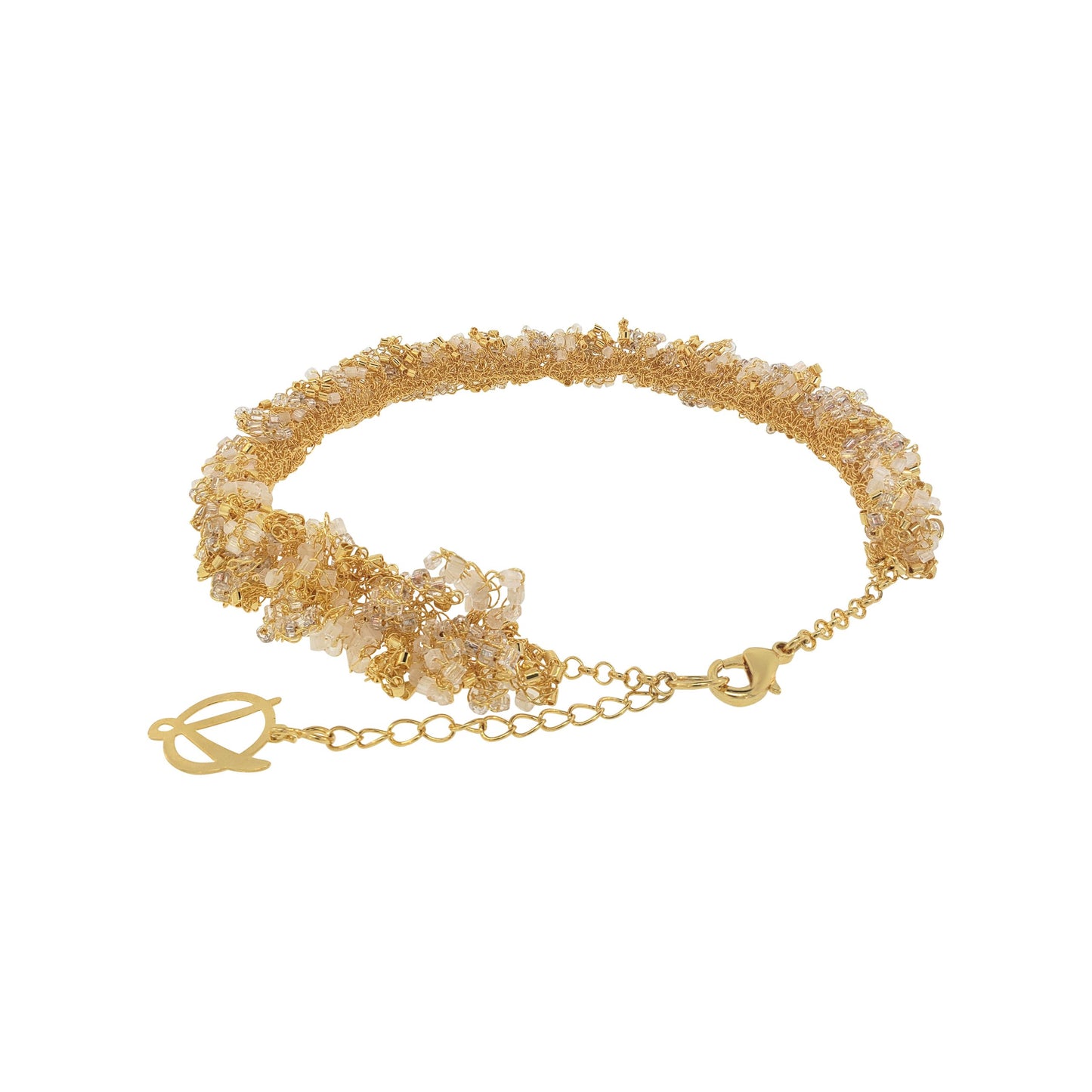 Colar de Crochê Fru-fru Branco Mystic Forest