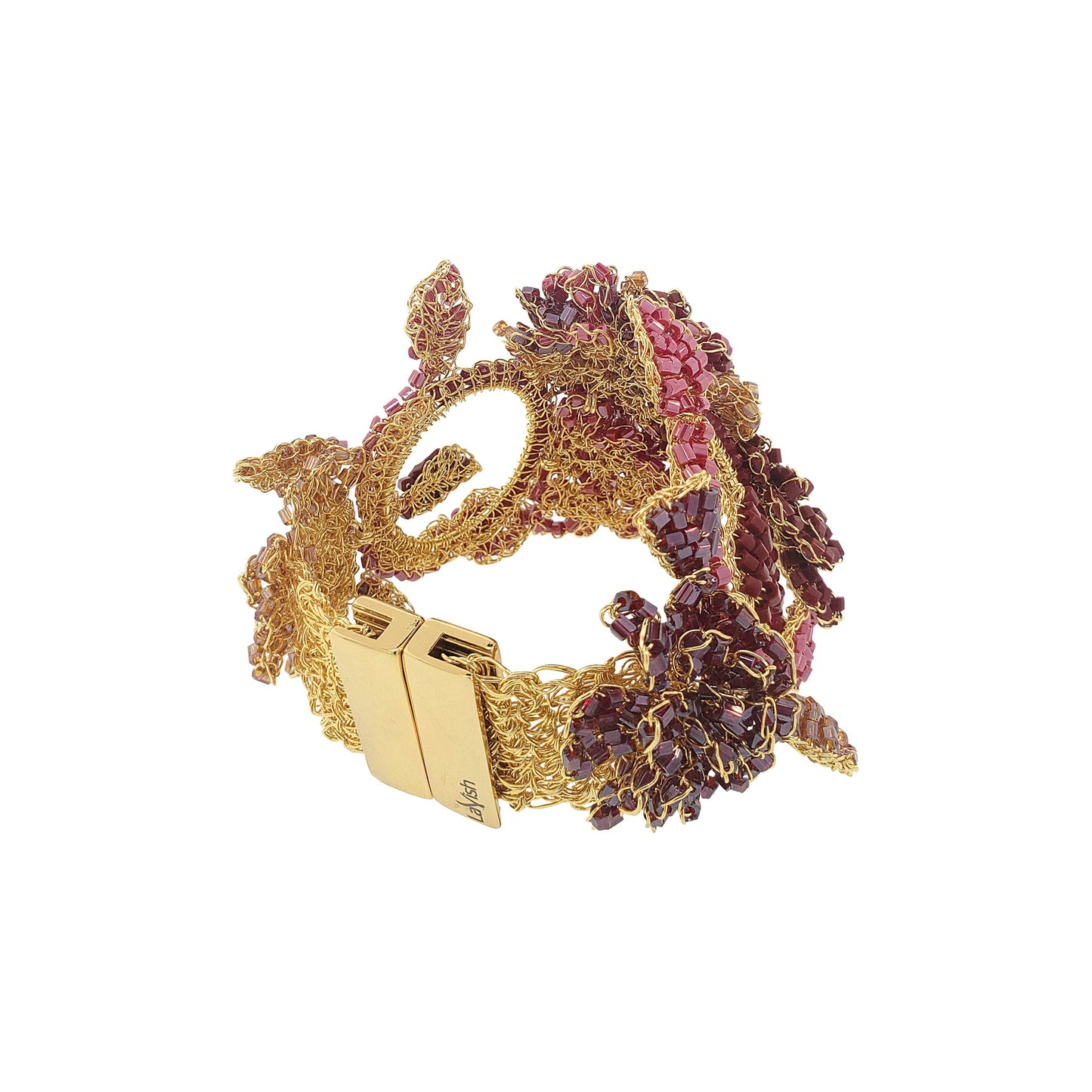Bracelete de Crochê Jequitibá Mix Vermelho Mystic Forest