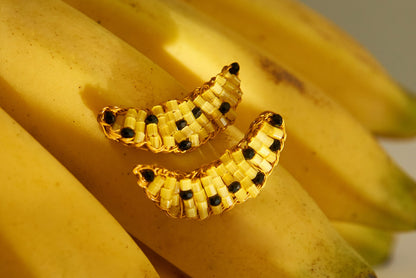 Brinco de Crochê Bananinha