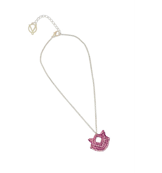 Colar de Crochê Kids Rosa