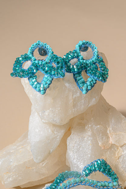 Brinco de Crochê Mermaid Mini Ocean Dreams Azul