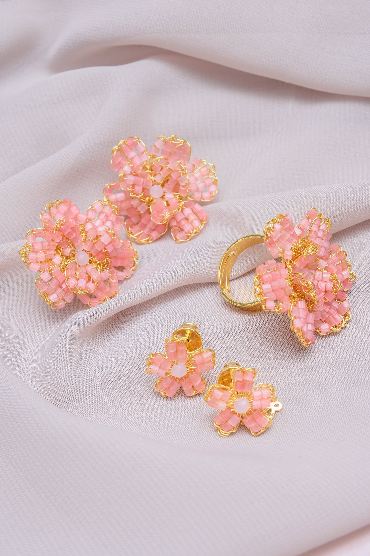 Brinco de Crochê Flor Infinite Love