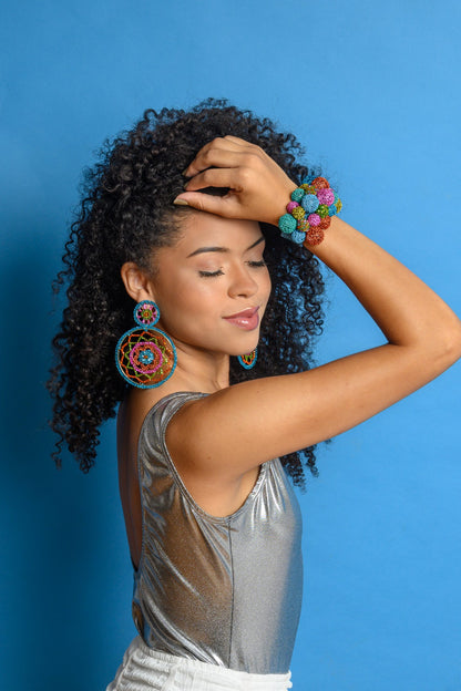 Brinco de Crochê Mandala MAX Confetti Collection