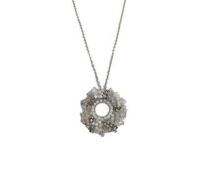 Colar de Crochê Frufru Palladium