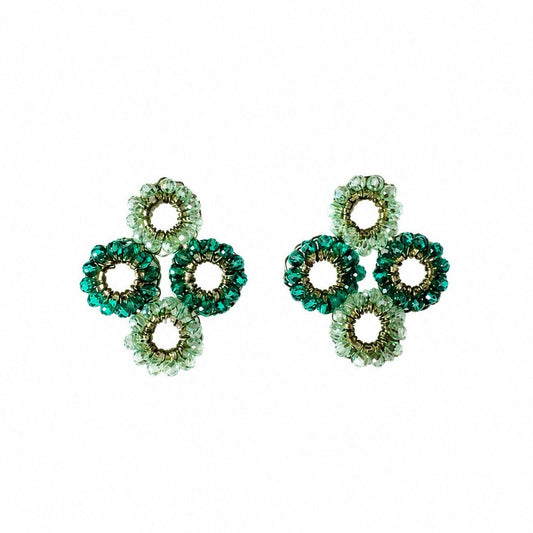Brinco de Crochê Orbit Mix Green