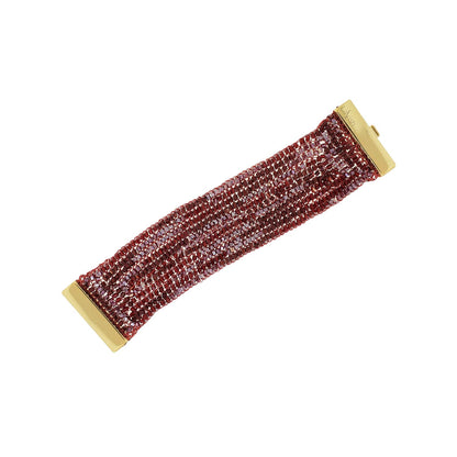 Bracelete de Crochê Signature Infinite Love - Burgundy
