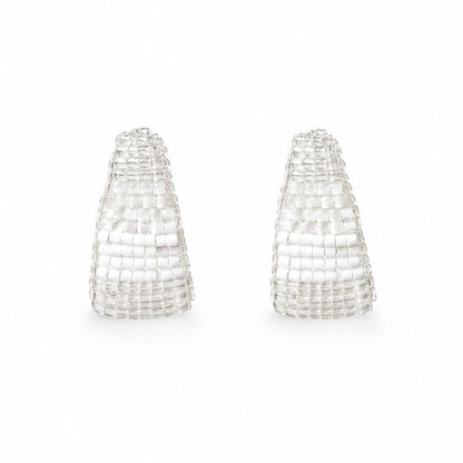 Brinco de Crochê Nyx Hoops Mix White