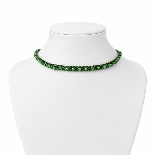Colar de Crochê Choker Mix Green