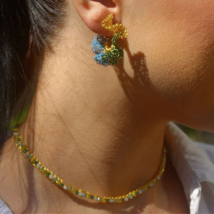 Colar de Crochê Choker Edição Copa