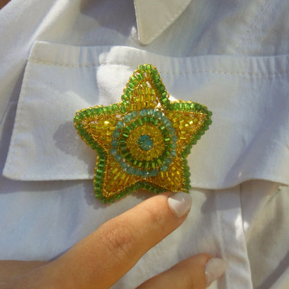 Broche de Crochê Star