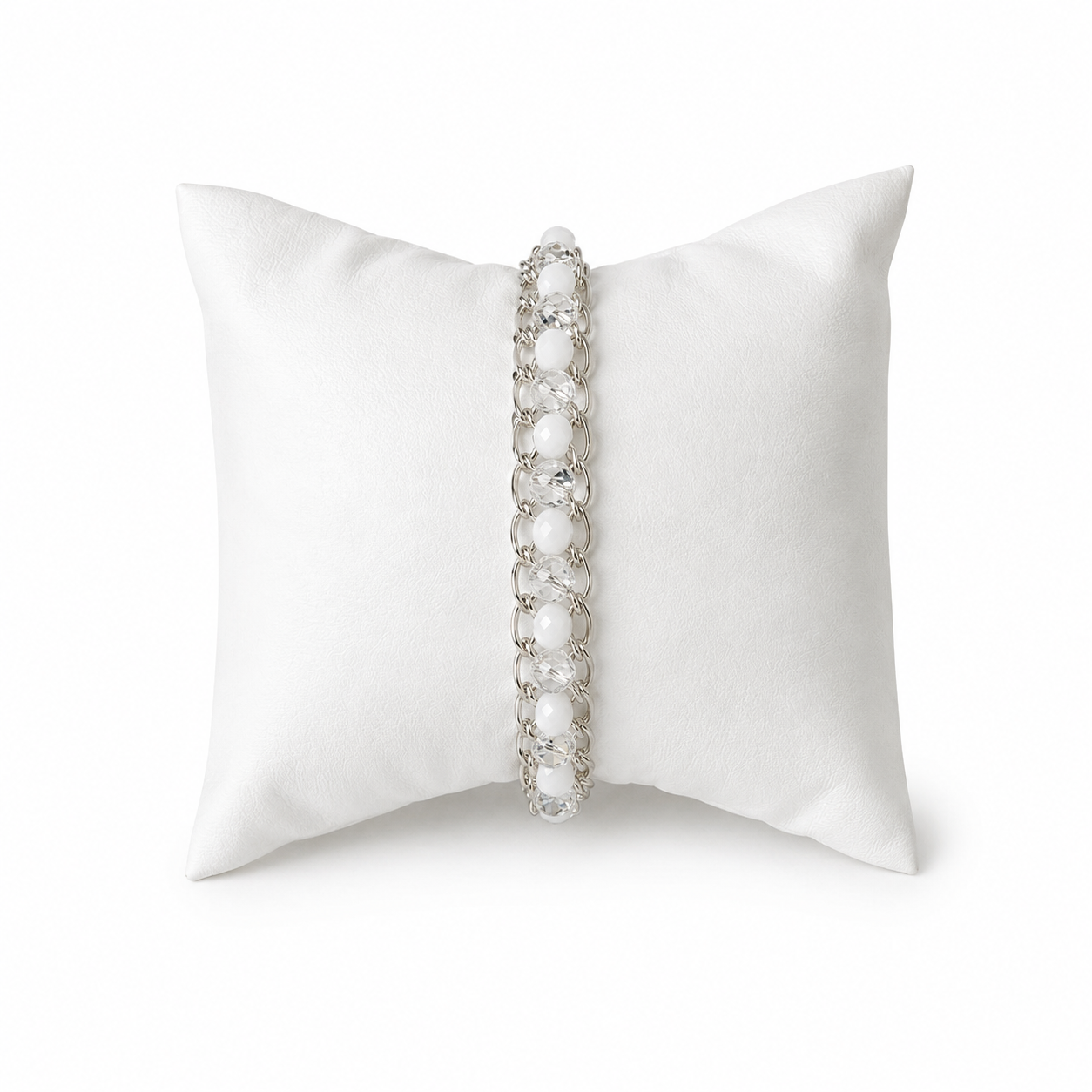 Bracelete de Crochê Molly Mix White