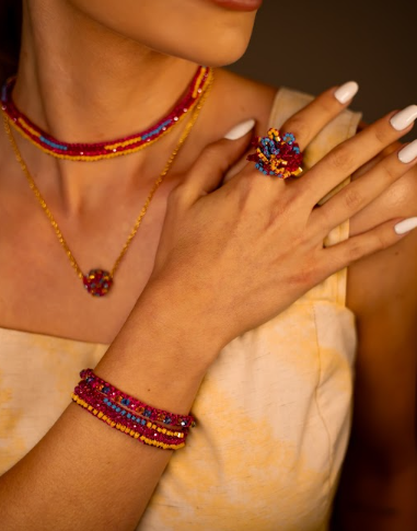 Anel de Crochê Drizzle Eletric Warmth Mix