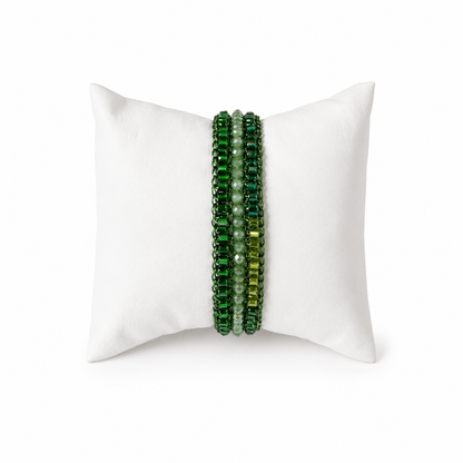 Bracelete de Crochê Ziggy Mix Green