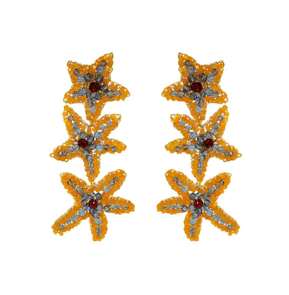Brinco de Crochê Sea Star Cascata Sunrise Mix