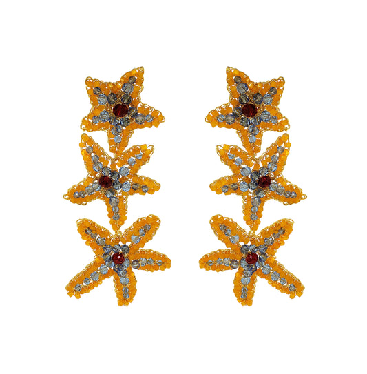 Brinco de Crochê Sea Star Cascata Sunrise Mix