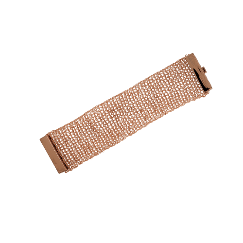 Bracelete de Crochê Rosé Gold Fino