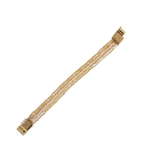 Bracelete de Crochê Narrow Off White
