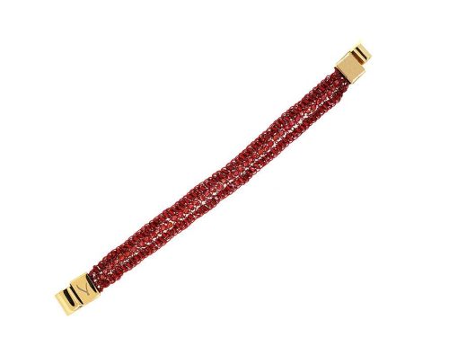 Bracelete de Crochê Narrow Vermelho