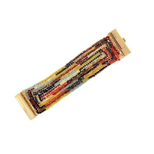 Bracelete de Crochê Rainbow