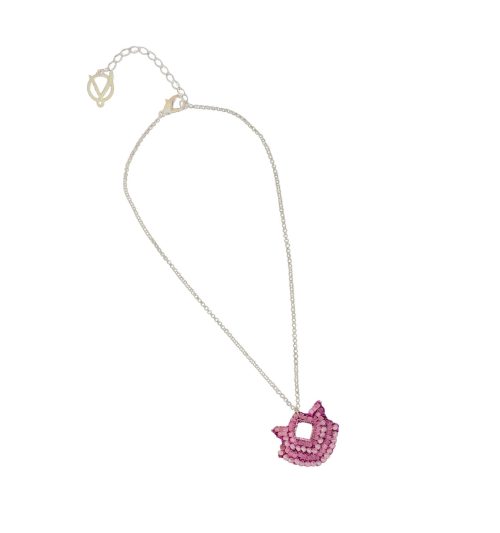 Colar de Crochê Kids Rosa