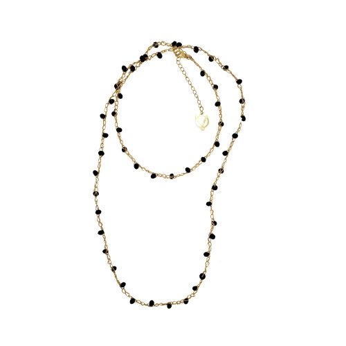 Colar de Crochê Versátil Ponto de Luz Black