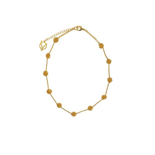 Colar de Crochê Details Dourado