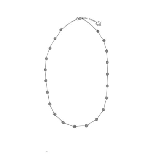 Colar de Crochê Long Details Palladium